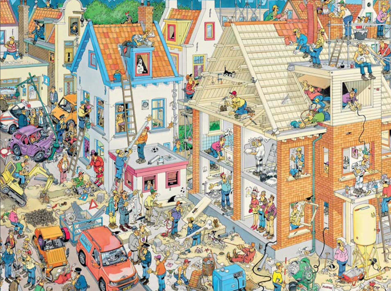 Jumbo  - Jan van Haasteren Jigsaw Puzzle 1500 piece, The building site