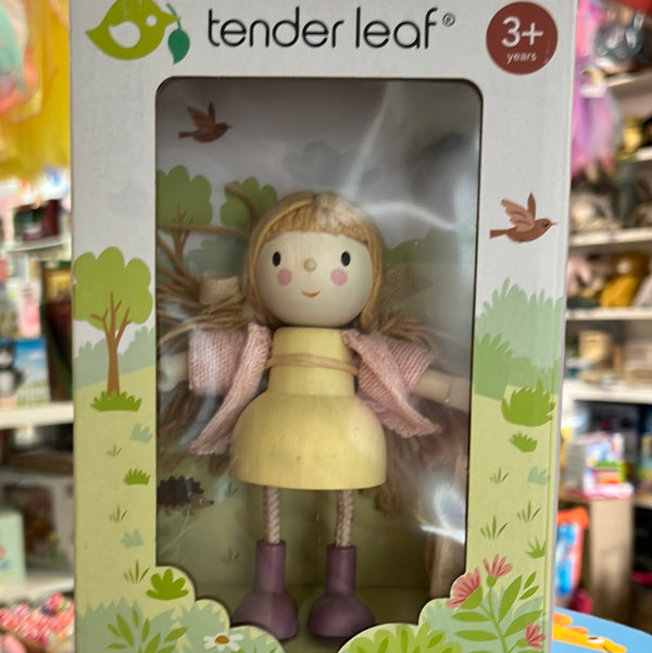 Tender Leaf Toys - Wooden doll Set , Amy with rabbit