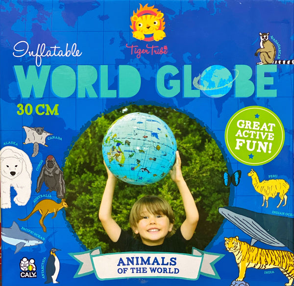 Tiger Tribe - 30cm Inflatable Globe Animals