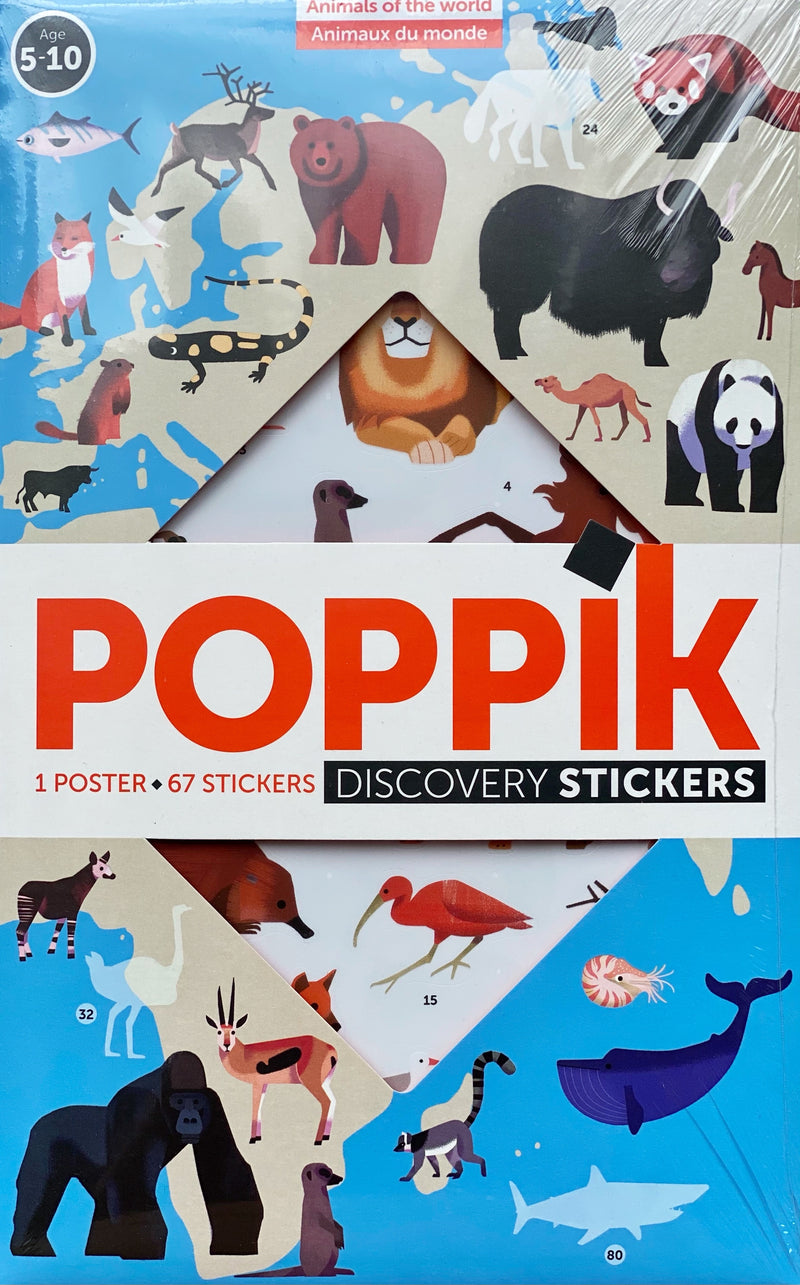 Poppik - Animals of the World Discovery Stickers