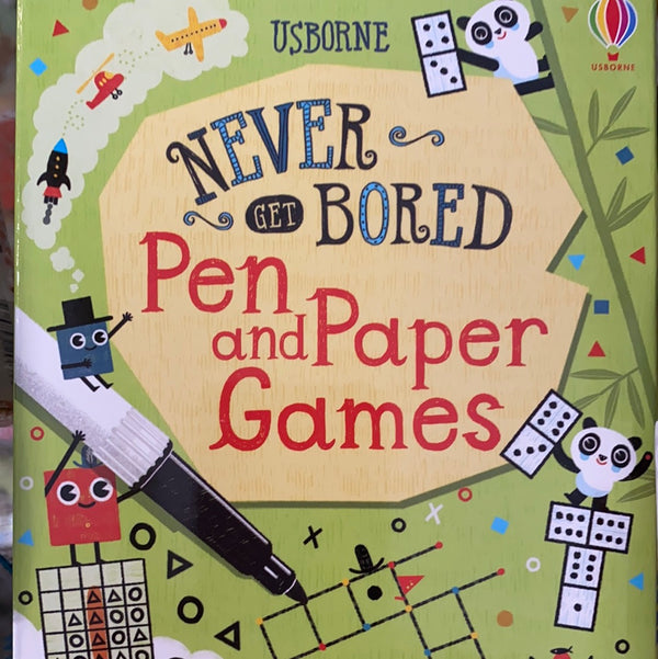 Usborne - Never get bored Pen and Paper Games