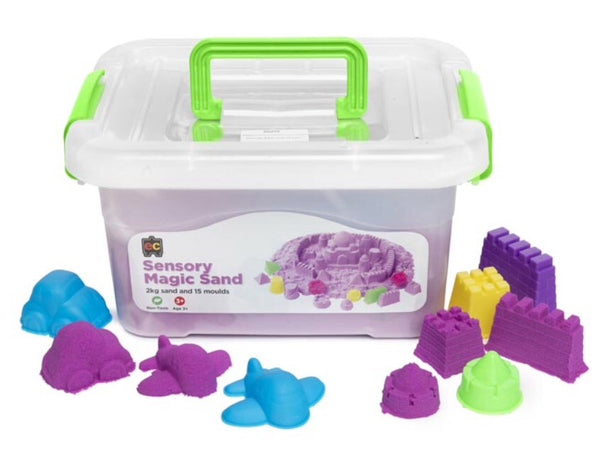 Magic Sensory Sand with Moulds 2 kg, Purple