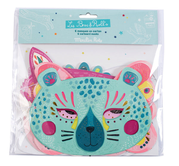 6 gorgeous masks perfect for playing dress ups and using imagination!