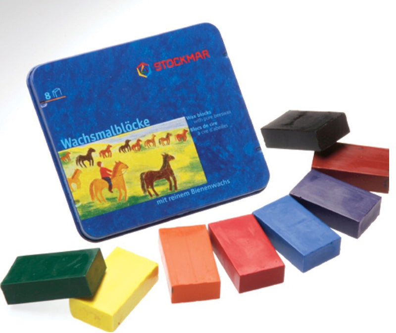 Stockmar - Wax Crayon Blocks 8 colours