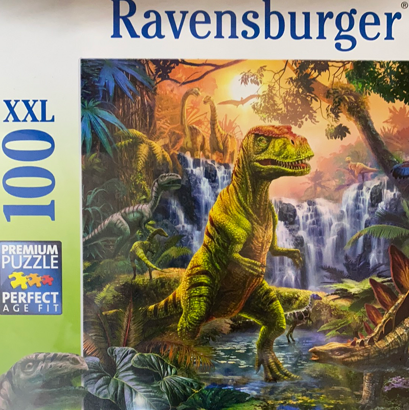 Ravensburger - Jigsaw Puzzle, 100 dinosaur oasis