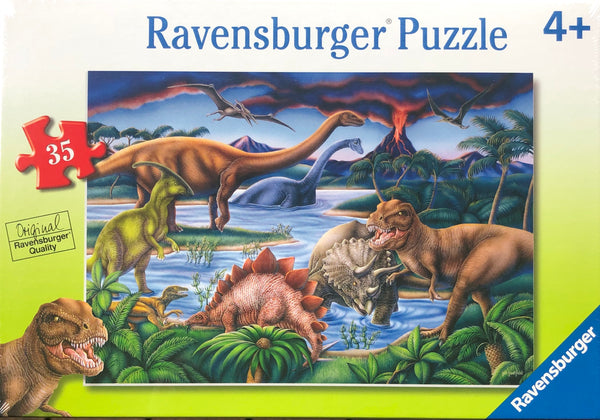 Ravensburger - Jigsaw Puzzle, 35 Pieces, Dinosaur Playground