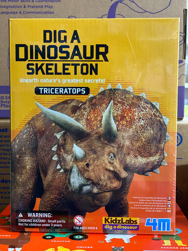 4M - Kidz Labs Dig a Dinosaur Triceratops