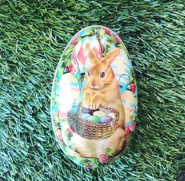 Easter - Bunny Tin, Floral