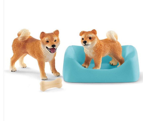 Schleich Farm Life - Shiba Inu Mother and Puppy