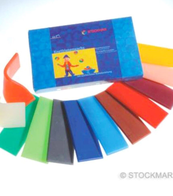 Stockmar - Decorating Wax - 12 assorted colours large