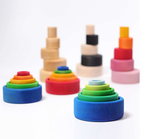Grimm's Wooden Small Bowls are made from sustainable wood and coloured with non-toxic dyes.