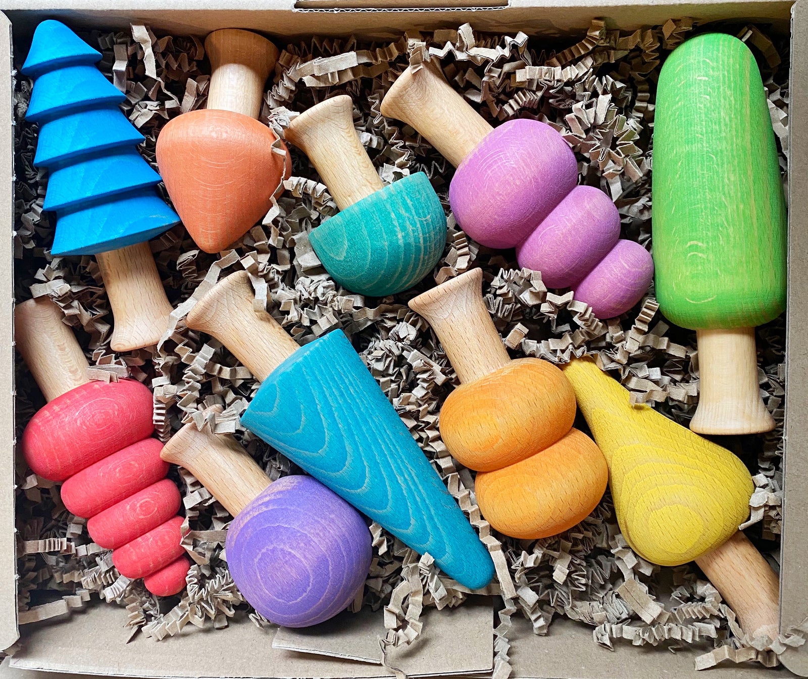 Ocamora | Wooden Toys Australia | Ocamora Forest Trees 10 pieces