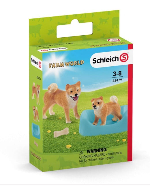 Schleich Farm Life - Shiba Inu Mother and Puppy