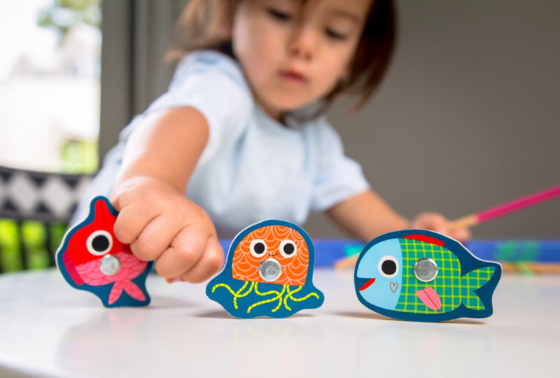 Djeco - Wooden Magnetic Fishing Color