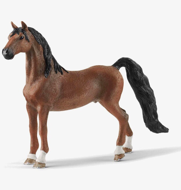 Schleich Saddlebred Gelding is a magnificant horse for imaginative play . Recommended for children age 5-12 years. 