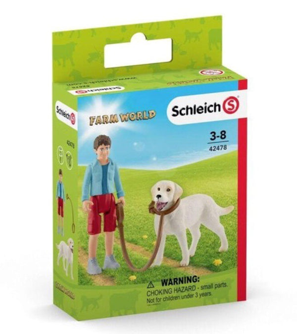 Schleich Farm Life - Walking with Labrador