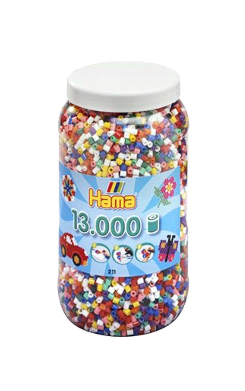 Hama Beads Tub of 13,000 in Bold Colours