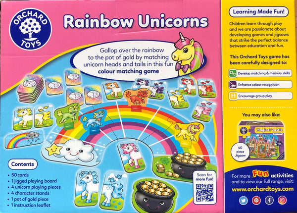 Orchard Toys - Games Rainbow Unicorns