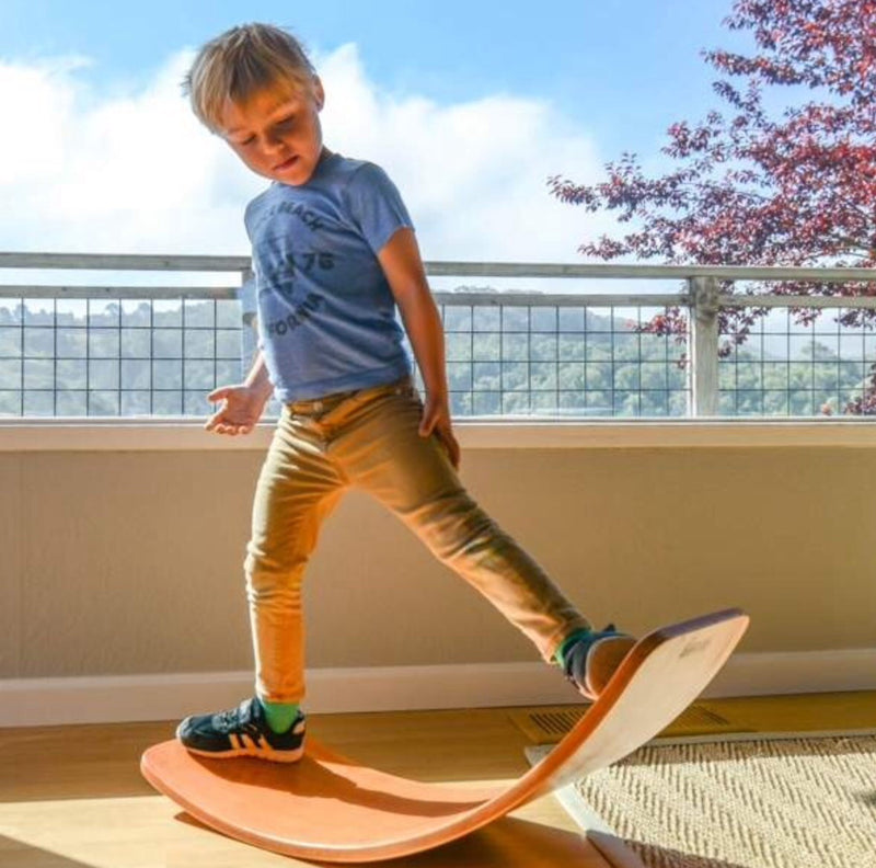 KInderfeets Wobble board is a fantastic active toy which improves core strength & lots of fun.