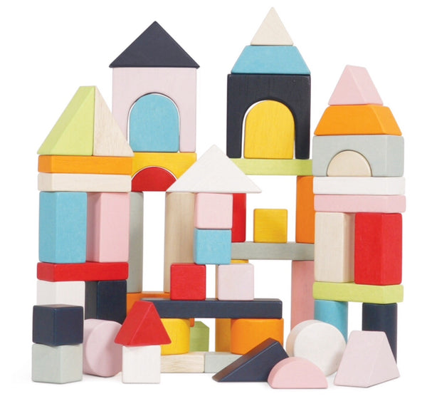 Beautiful and colourful wooden blocks by Le Toy Van. Recommended age 1-3years