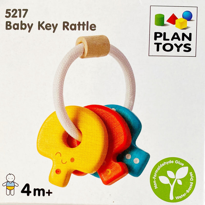 Plan Toys Wooden Baby Key Rattle