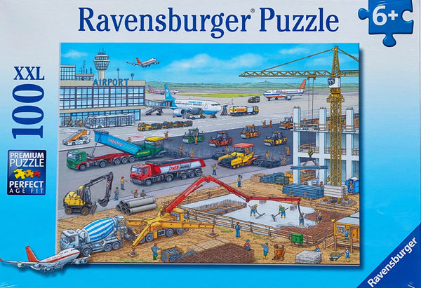 A wonderful puzzle of construction at the Airport. Size 49 x 36 cm Recommended age 6+