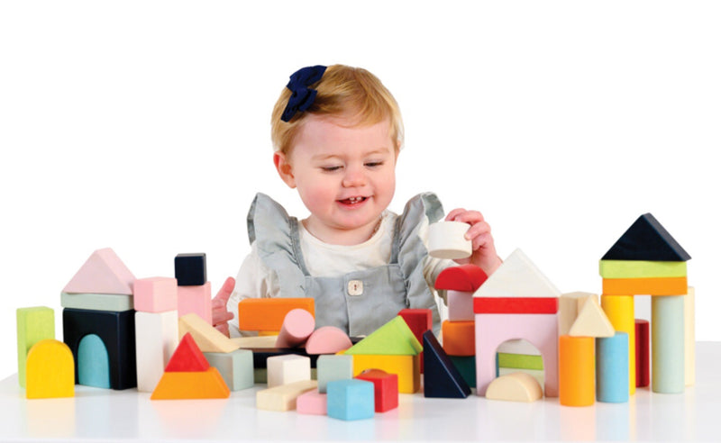 Le Toy Van Wooden Cube Activity Le Toy Van Building Blocks Bag