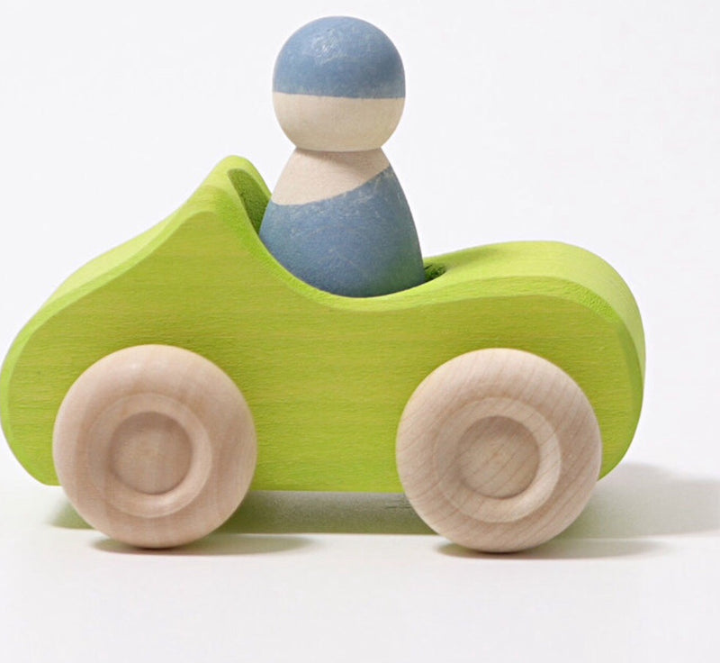 Grimm's Wooden Small Convertible car is perfect for age 1+