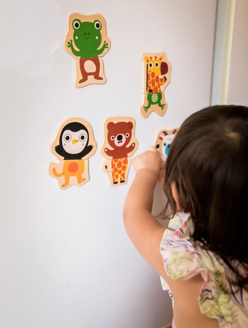 Djeco - Wooden Fridge Magnets, Coucou