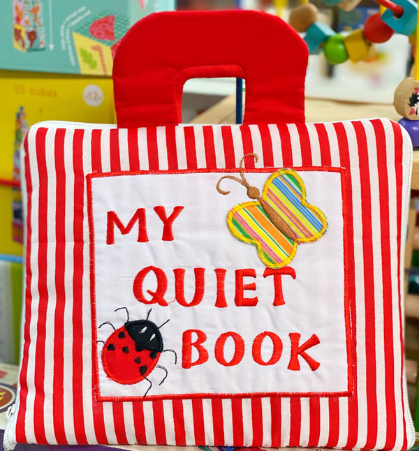My Quiet Book Red & White Stripe