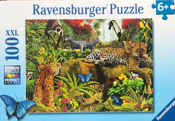A lovely Jungle image full of Jungles animals & even a rainbow. Puzzle size 49 x 36 cm Recommended age 8+