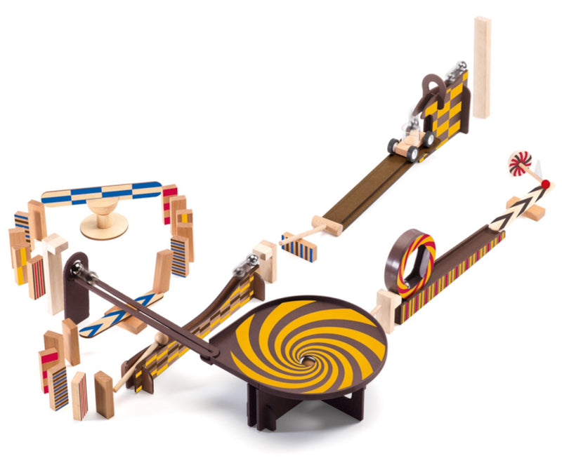 Djeco - Wooden Zig & Go 45 Piece Set