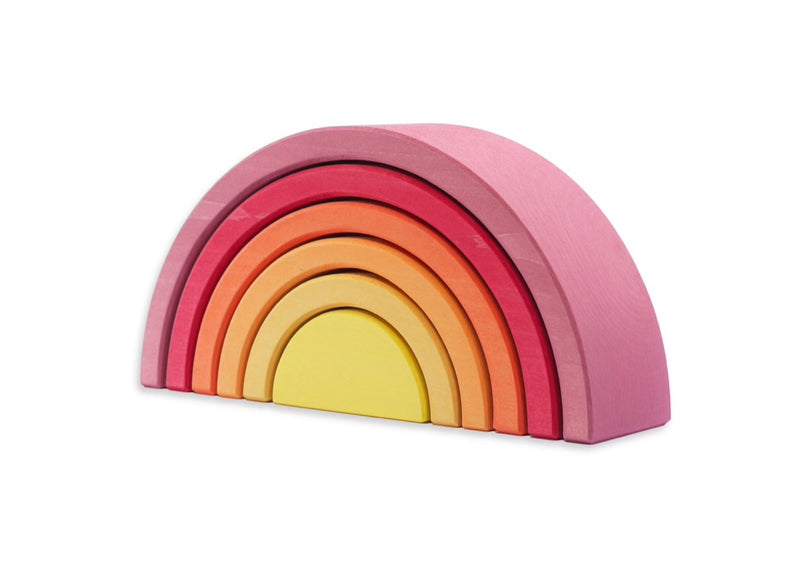 Ocamora - Wooden Rainbow 6 pieces, Pink