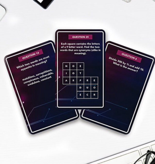 IQ TEST Cards