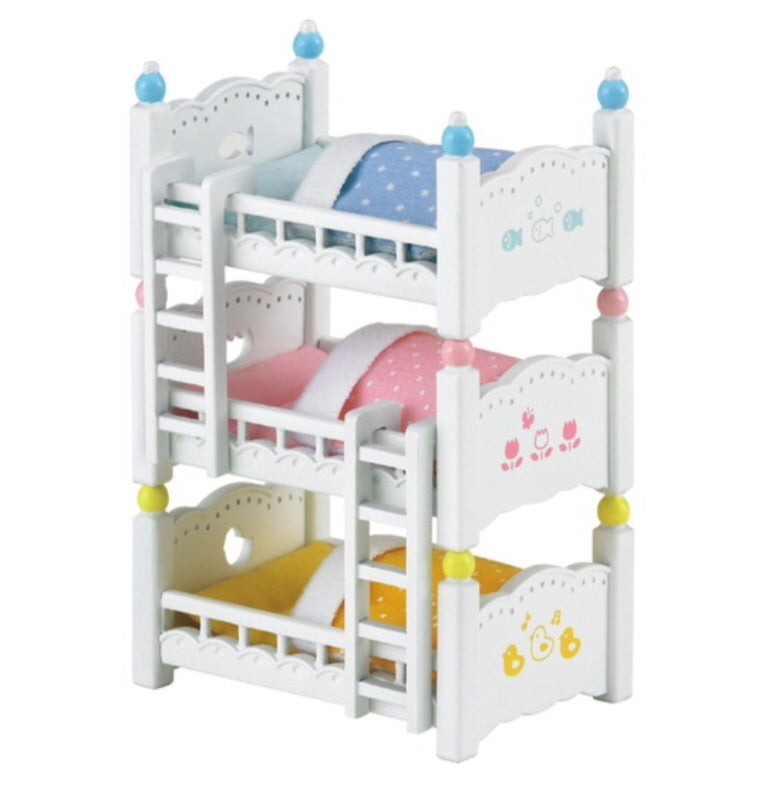 Sylvanian Families Triple Bunk Beds