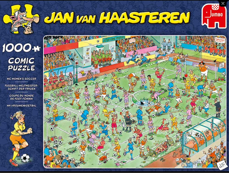 Jumbo - Jan van Haasteren Jigsaw Puzzle 1000 piece, Women’s Soccer