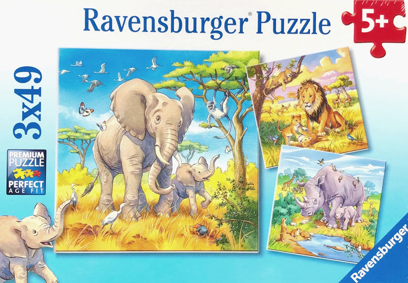 3 x 49 piece puzzles to complete size 21 x 21 cm Recommended age 5+