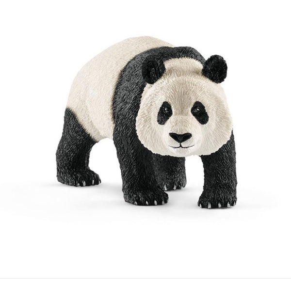 Pandas have a striking black & white coat that makes it easier for other pandas to spot them in dense woodland. The Pandas are so large that they have no natural enemies. Panda are a seriously endangered species. Size length 10 cm x height 5 cm x width 4 cm   Recommended age 3-8 years 