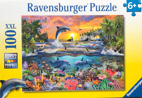 Ravensburger - Jigsaw Puzzle, 100 Pieces, Tropical Paradise