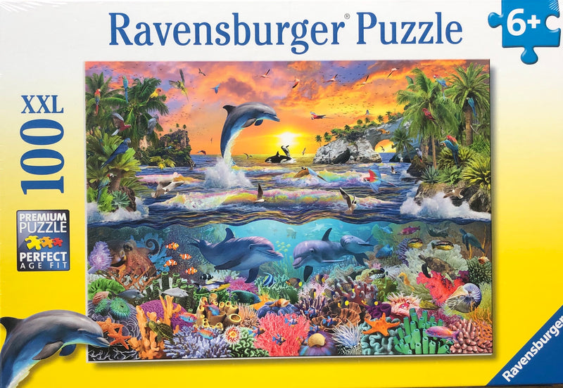 Ravensburger - Jigsaw Puzzle, 100 Pieces, Tropical Paradise
