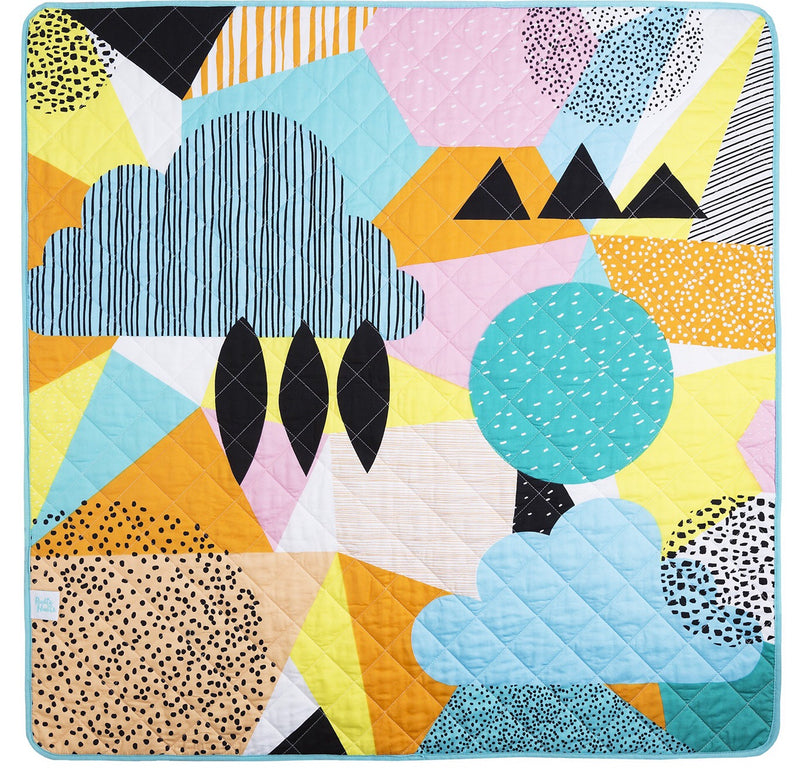Rudie Nudie Waterproof Playmat in The Happy Now Print