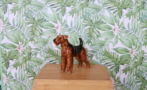 Ceramic - Dog Airedale Terrier