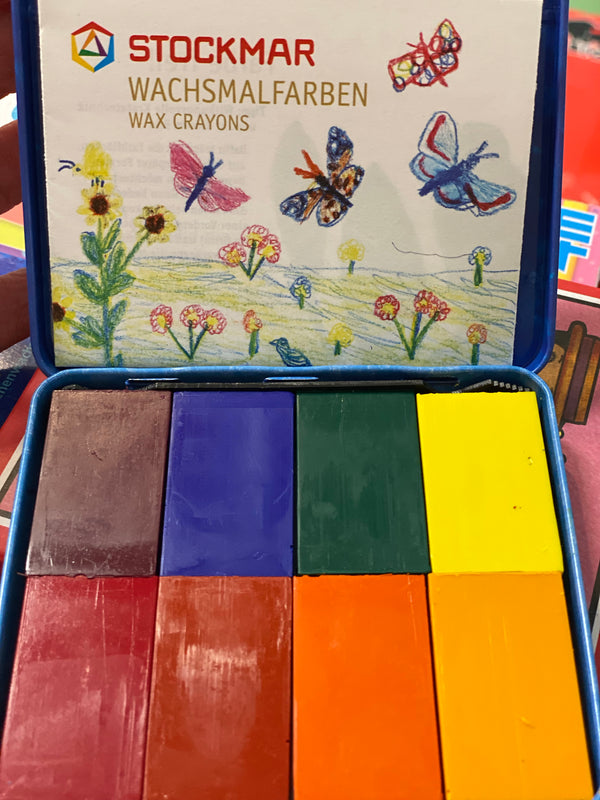 Stockmar - Wax Crayon Blocks 8 colours