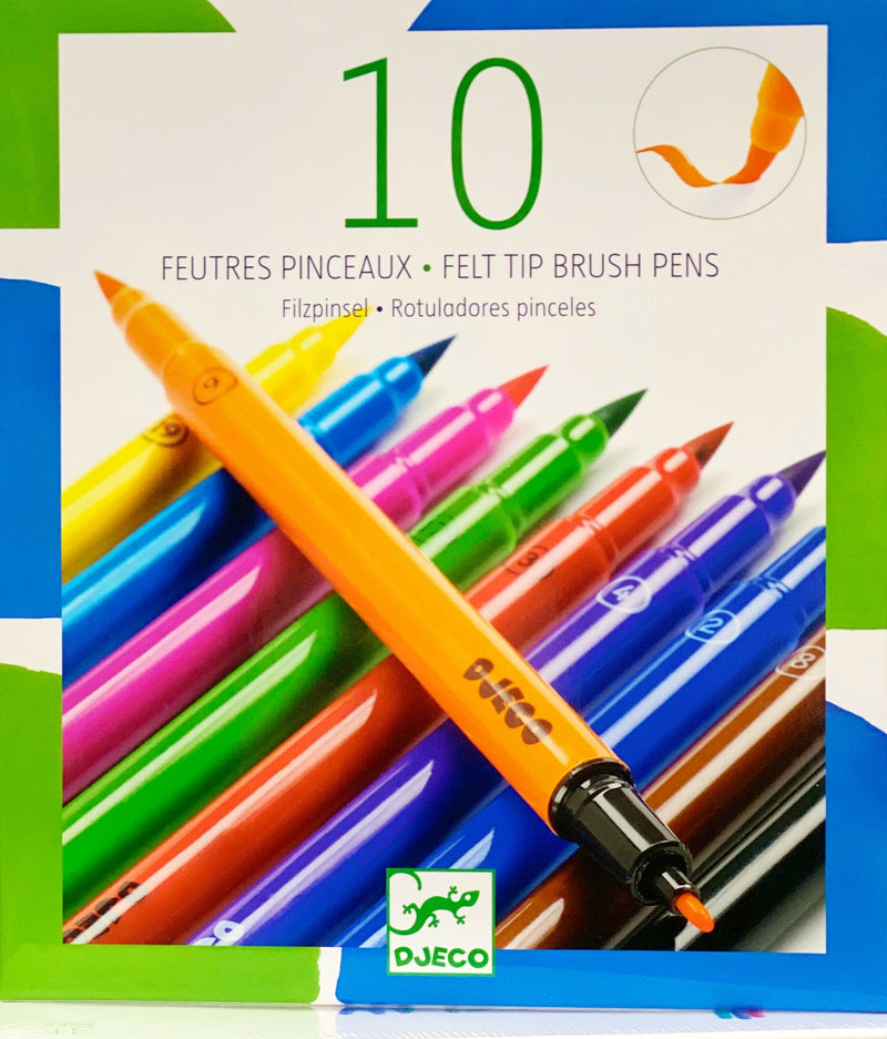 Djeco - Felt Tip Brush Pens