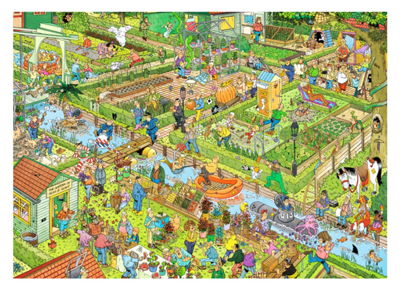 Jumbo - Jan van Haasteren Jigsaw Puzzle 1000 piece, Vegetable garden