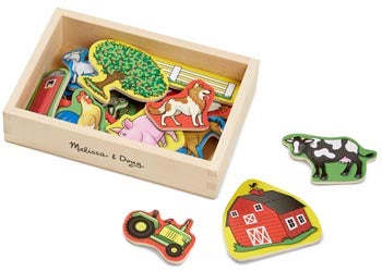 These lovely farm animals encourage open ended play. Multiple activities can be done with this fabulous toy, perfect for 2 years and up 