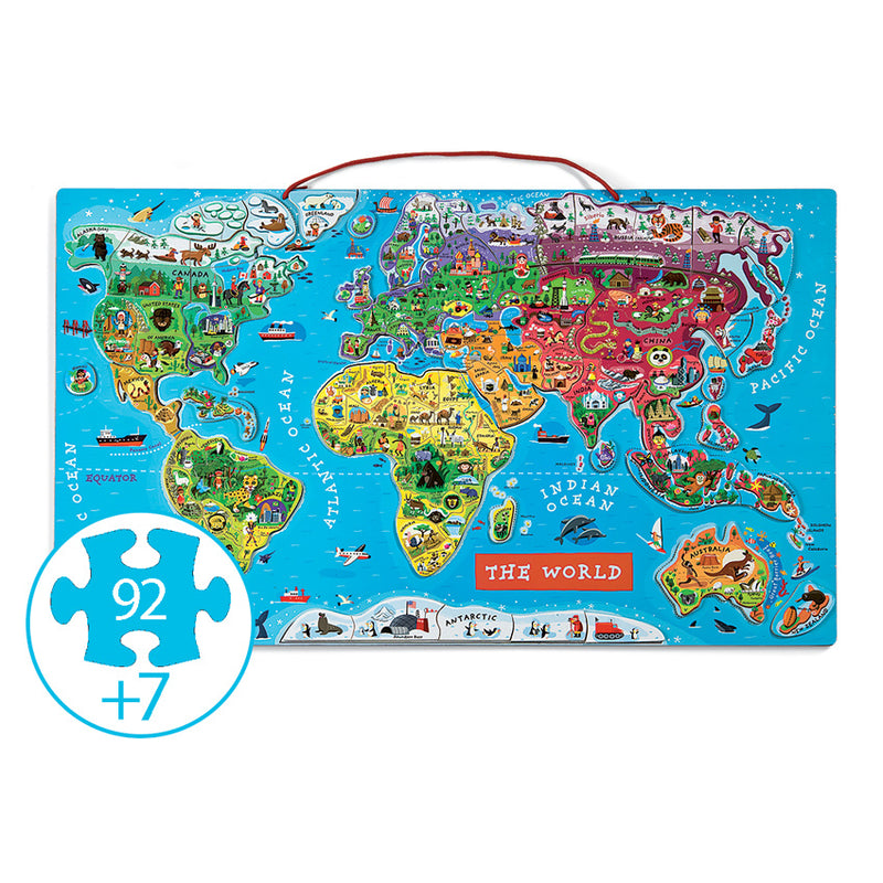 Janod - Magnetic World Map – Childplay Melbourne