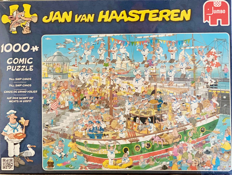 Jumbo  - Jan van Haasteren Jigsaw Puzzle 1000 piece, Tall Ship Chaos