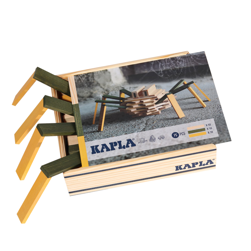 New Kapla Wooden Planks - Spider Set 75 pieces
