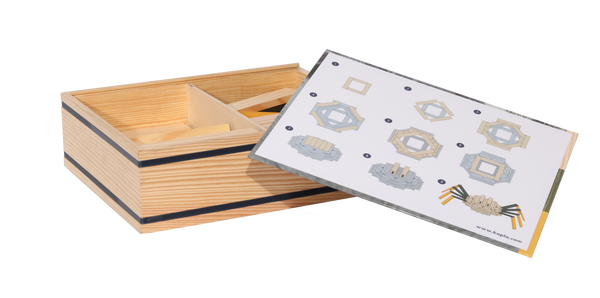 New Kapla Wooden Planks - Spider Set 75 pieces